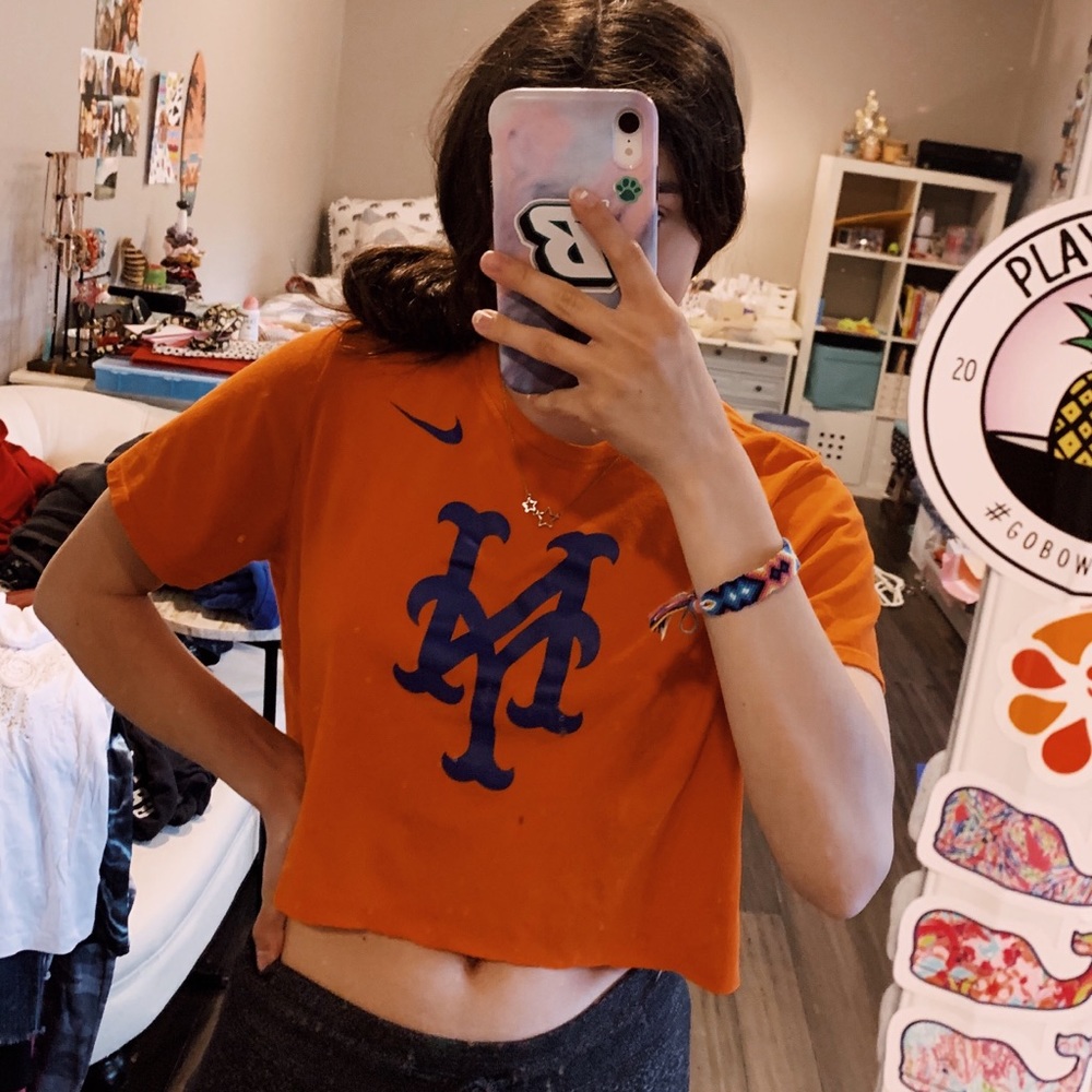 METS CROPPED TEE